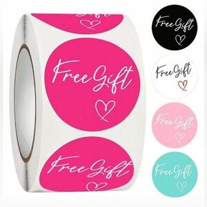 ‘Free Gift' Stickers Roll - (50 Stickers)